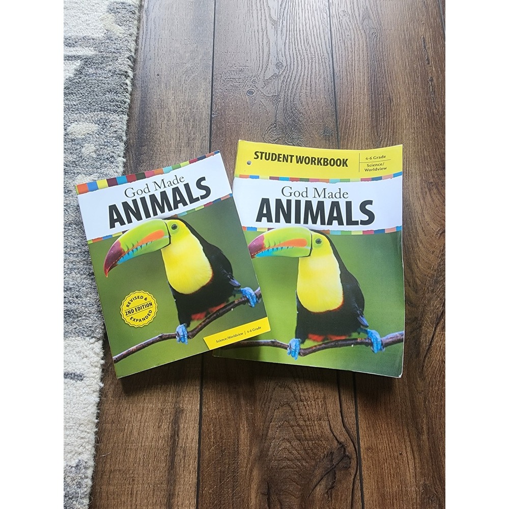 Generations God Made Animals 2nd Ed Textbook & Student Workbook 4-6 Science